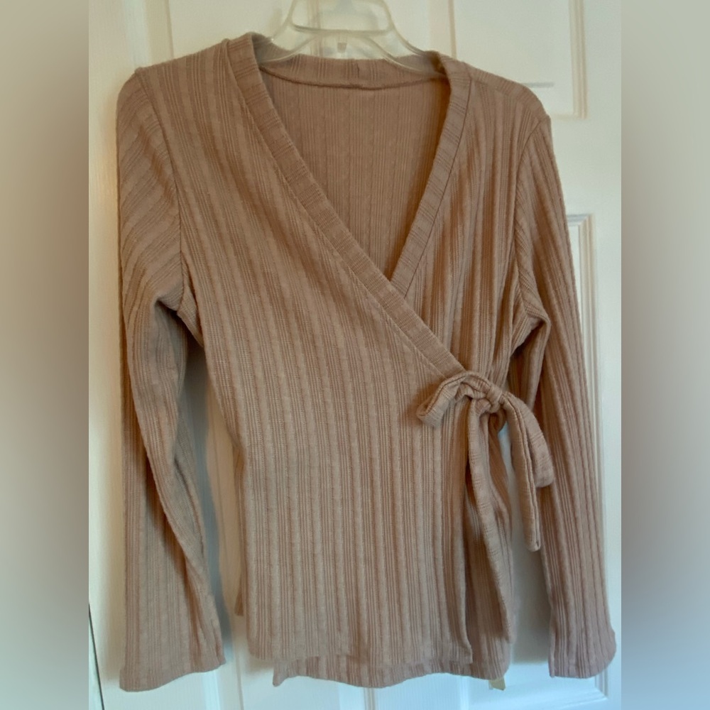 OGL Women's V-Neck Wrap Sweater